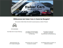 Tablet Screenshot of huber-cars.ch